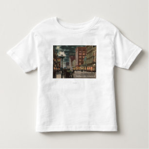 T-shirt Pour Les Tous Petits Los Angeles, vue de CAStreet de Broadway à