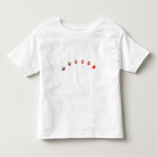 T-shirt Pour Les Tous Petits Love American Football - Gridiron Fans Heart