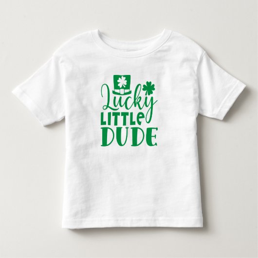T-shirt Pour Les Tous Petits Lucky Little Dude St. Patrick’s Day (Devant)