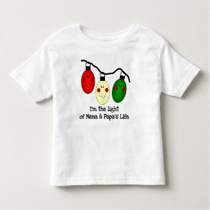 T-shirt Pour Les Tous Petits Lumière de la vie de Nana et Papa