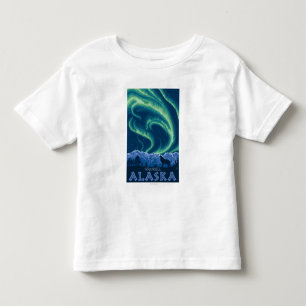 T-shirt Pour Les Tous Petits Lumières du nord - Wrangell, Alaska