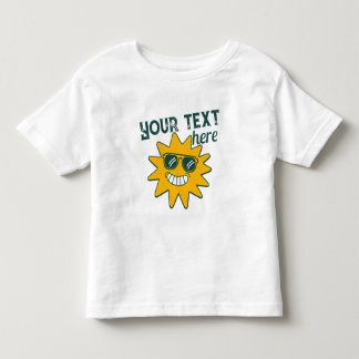 T-shirt Pour Les Tous Petits Lunettes de soleil jaunes Bonheur Vacances d'été S