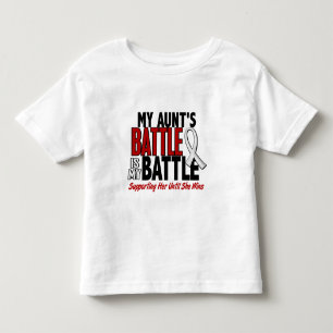 T-shirt Pour Les Tous Petits Ma bataille trop 1 tante BONE/CANCER de POUMON
