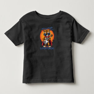 T-shirt Pour Les Tous Petits Ma guitare a des superpouvoirs Tigre Super-héros R