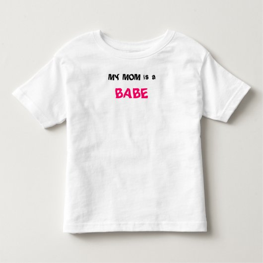 T-shirt Pour Les Tous Petits MA MAMAN est a, BÉBÉ (Devant)