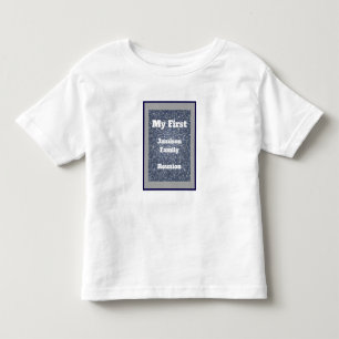 T-shirt Pour Les Tous Petits Ma première famille Reunion Blue Mosaic Keepsaké