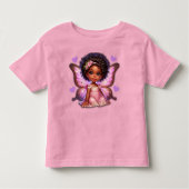 T-shirt Pour Les Tous Petits Ma princesse fée aux ailes scintillantes (Devant)