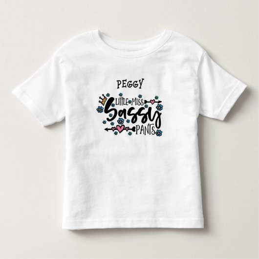 T-shirt Pour Les Tous Petits Mademoiselle Jeannette Culottée (Devant)