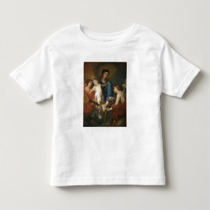 T-shirt Pour Les Tous Petits Madonna et enfant avec des anges