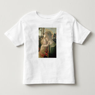 T-shirt Pour Les Tous Petits Madonna et enfant avec St John le baptiste, detai