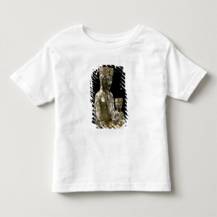 T-shirt Pour Les Tous Petits Madonna et enfant couronnés, statuette, Français