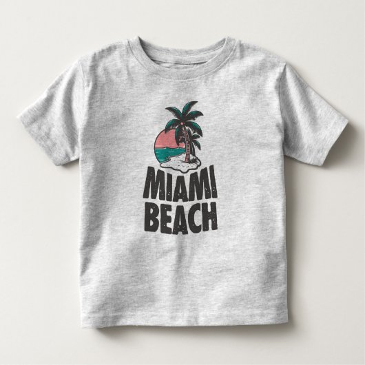 T-shirt Pour Les Tous Petits Maillot de Miami Beach (Devant)
