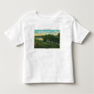 T-shirt Pour Les Tous Petits MaineView des vaches vers la maison liées