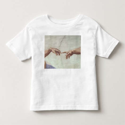 T-shirt Pour Les Tous Petits Mains de Dieu et d'Adam (Devant)