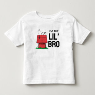 T-shirt Pour Les Tous Petits Maison de Snoopy Peanuts Je suis le petit frère