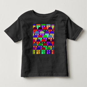 T-SHIRT POUR LES TOUS PETITS MAISONS COMMUNAUTÉ MAISON COLORÉE