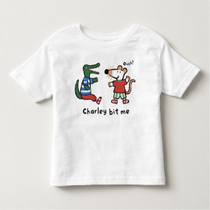 T-shirt Pour Les Tous Petits Maisy et Charley Bit Me