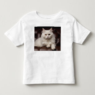 T-shirt Pour Les Tous Petits Majestic white cat