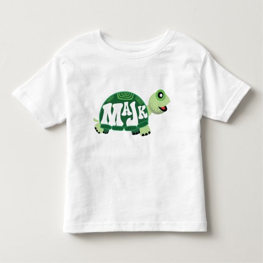 T-shirt Pour Les Tous Petits MaJk Turtle "Jour d'inauguration" (Devant)