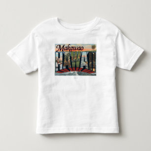 T-shirt Pour Les Tous Petits Makawao, Hawaï - grandes scènes de lettre