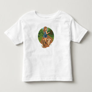 T-shirt Pour Les Tous Petits Maman de chien mignonne promenant des chiots sur u
