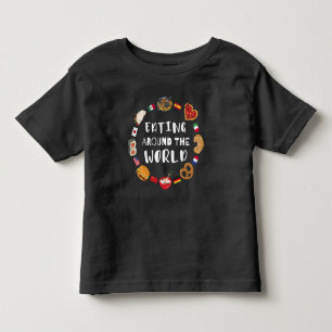 T-shirt Pour Les Tous Petits Manger dans le monde entier