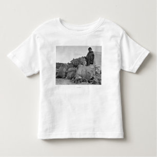 T-shirt Pour Les Tous Petits Marchand esquimau de fourrure en Nome,