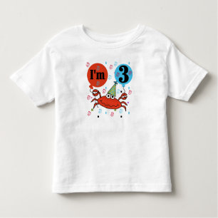 T-shirt Pour Les Tous Petits Marchez en crabe le 3ème anniversaire