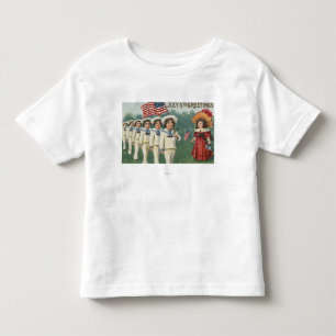 T-shirt Pour Les Tous Petits Marching Boys habillés en marins