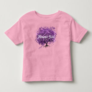 T-shirt Pour Les Tous Petits Mariage de l'arbre à feuilles en forme de cœur vio