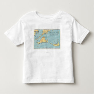 T-shirt Pour Les Tous Petits Martha's Vineyard et îles de Nantucket