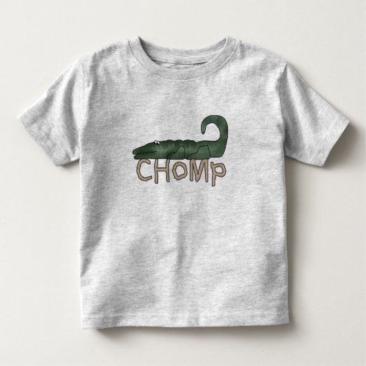T-shirt Pour Les Tous Petits Mastication bruyante d'alligator (Devant)