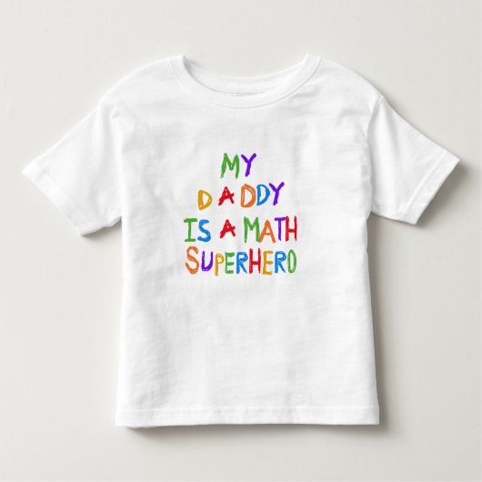 T-shirt Pour Les Tous Petits Math Superhero (Devant)