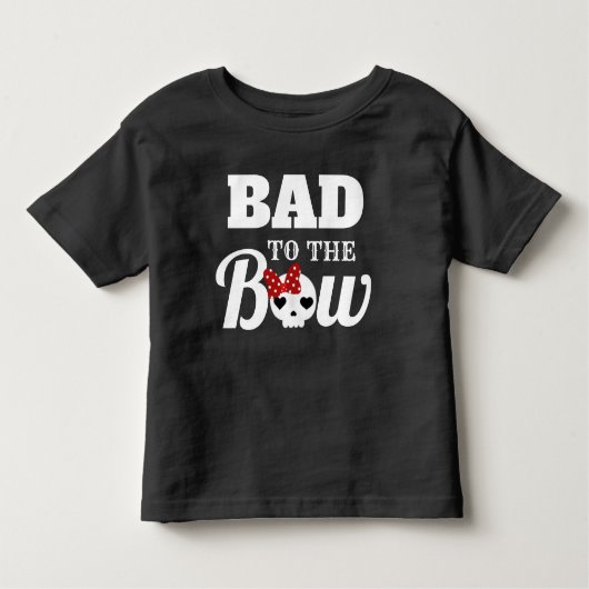 T-shirt Pour Les Tous Petits Mauvais à la Chemise Bow (Devant)