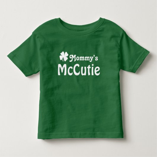 T-shirt Pour Les Tous Petits McCutie Green St. Patrick de maman (Devant)