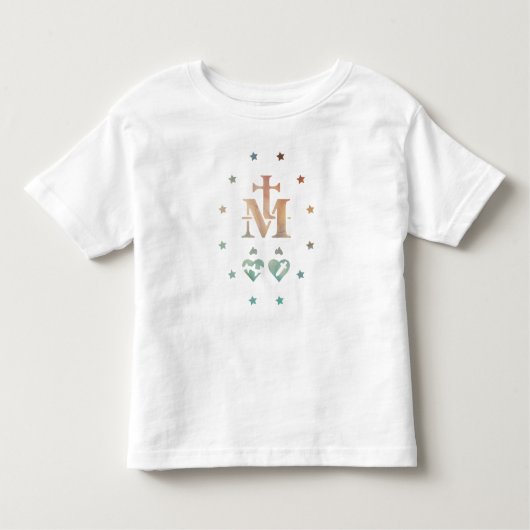 T-shirt Pour Les Tous Petits Médaille Miraculeuse Notre Dame de Grâce (Devant)