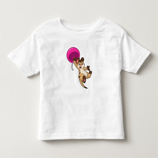 T-shirt Pour Les Tous Petits Meerkat avec ballon (Devant)