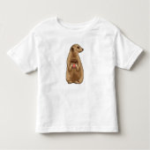 T-shirt Pour Les Tous Petits Meerkat avec Muffin (Devant)