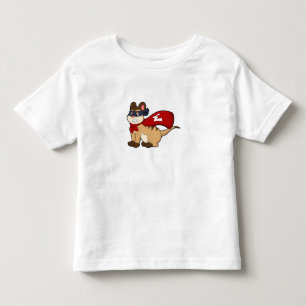 T-shirt Pour Les Tous Petits Meerkat en héros avec masque