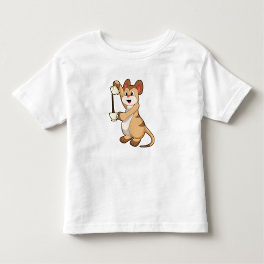 T-shirt Pour Les Tous Petits Meerkat with coffee pot & coffee.PNG (Devant)