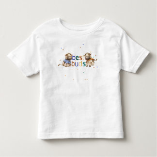 T-shirt Pour Les Tous Petits Meilleurs amis, meilleurs bourgeons joli caractère