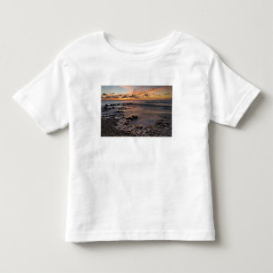 T-shirt Pour Les Tous Petits Mer des Caraïbes, îles Caïmanes.  Ondes écrasa