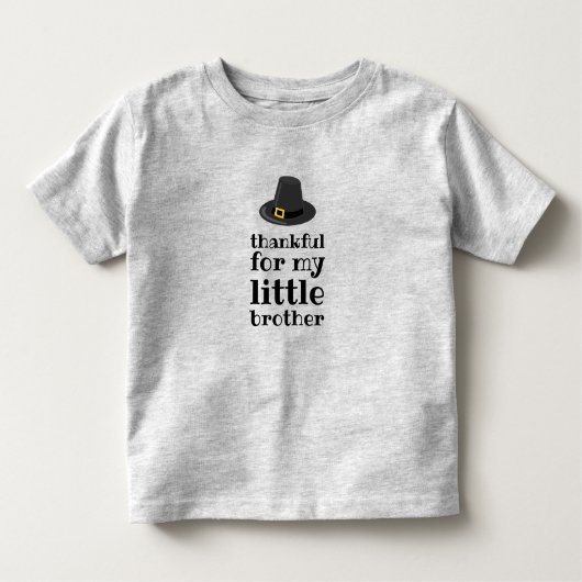 T-shirt Pour Les Tous Petits Merci à mon petit frère Thanksgiving (Devant)