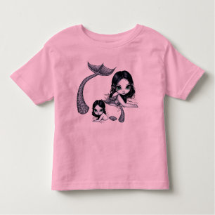 T-shirt Pour Les Tous Petits Mère de sirène et chemise d'enfant