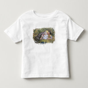 T-shirt Pour Les Tous Petits Mère et enfant avec un pavot