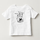 T-shirt Pour Les Tous Petits Mère Et Filles Alignent L'Art Avec Les Noms (Devant)