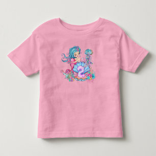 T-shirt Pour Les Tous Petits Mermaid 2e anniversaire Modifier Modifier le texte