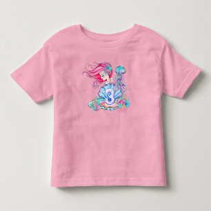 T-shirt Pour Les Tous Petits Mermaid 3e anniversaire Modifier Modifier Modifier