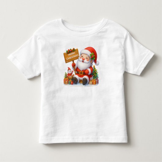 T-shirt Pour Les Tous Petits Merry Christmas Santa Funny (Devant)
