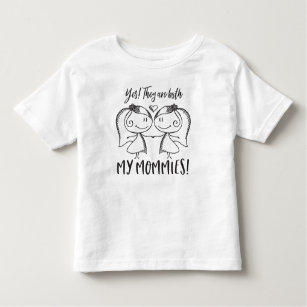T-shirt Pour Les Tous Petits Mes deux mamans